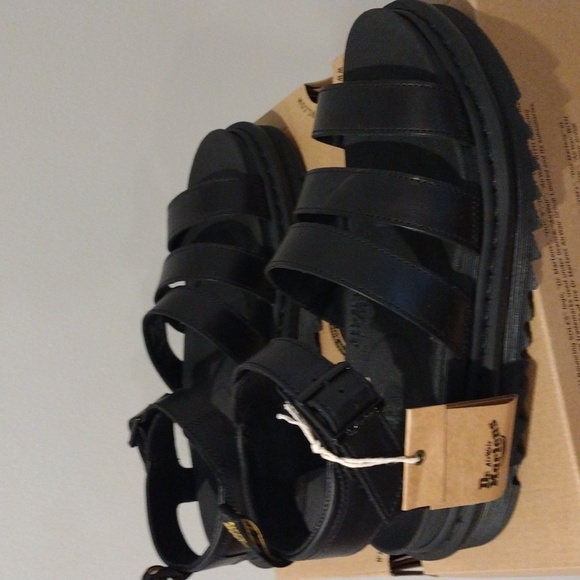 Sold!! Doc Martens Leather Sandals Size Women 10 Men 8- Blaire Gladiator NWT - Picture 7 of 15